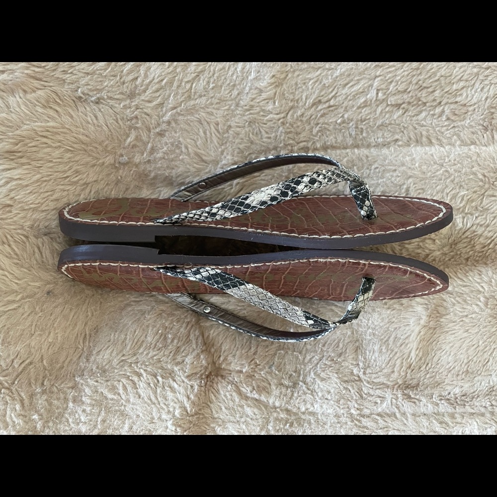 Sam Edelman Python Print Flip Flops - image 2